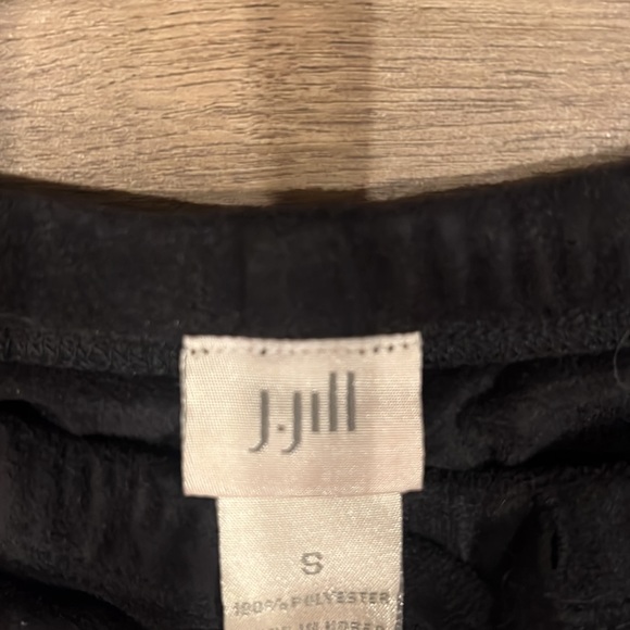 J JILL long suede black skirt with slit - Picture 2 of 4